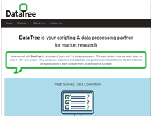 Tablet Screenshot of datatree.co.uk
